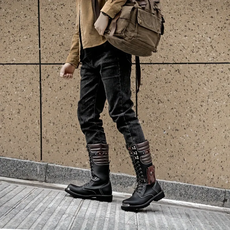 Mens Comfortable NonSlip Western Cowboy Boots