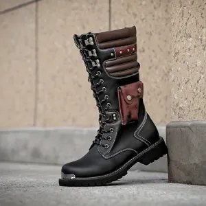 Mens Comfortable NonSlip Western Cowboy Boots