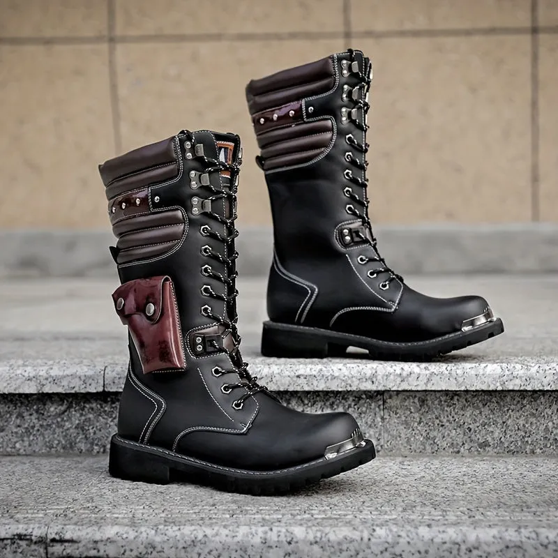 Mens Comfortable NonSlip Western Cowboy Boots