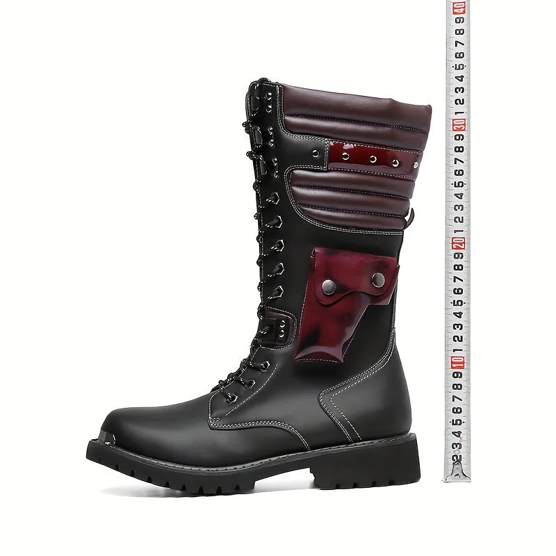 Mens Comfortable NonSlip Western Cowboy Boots