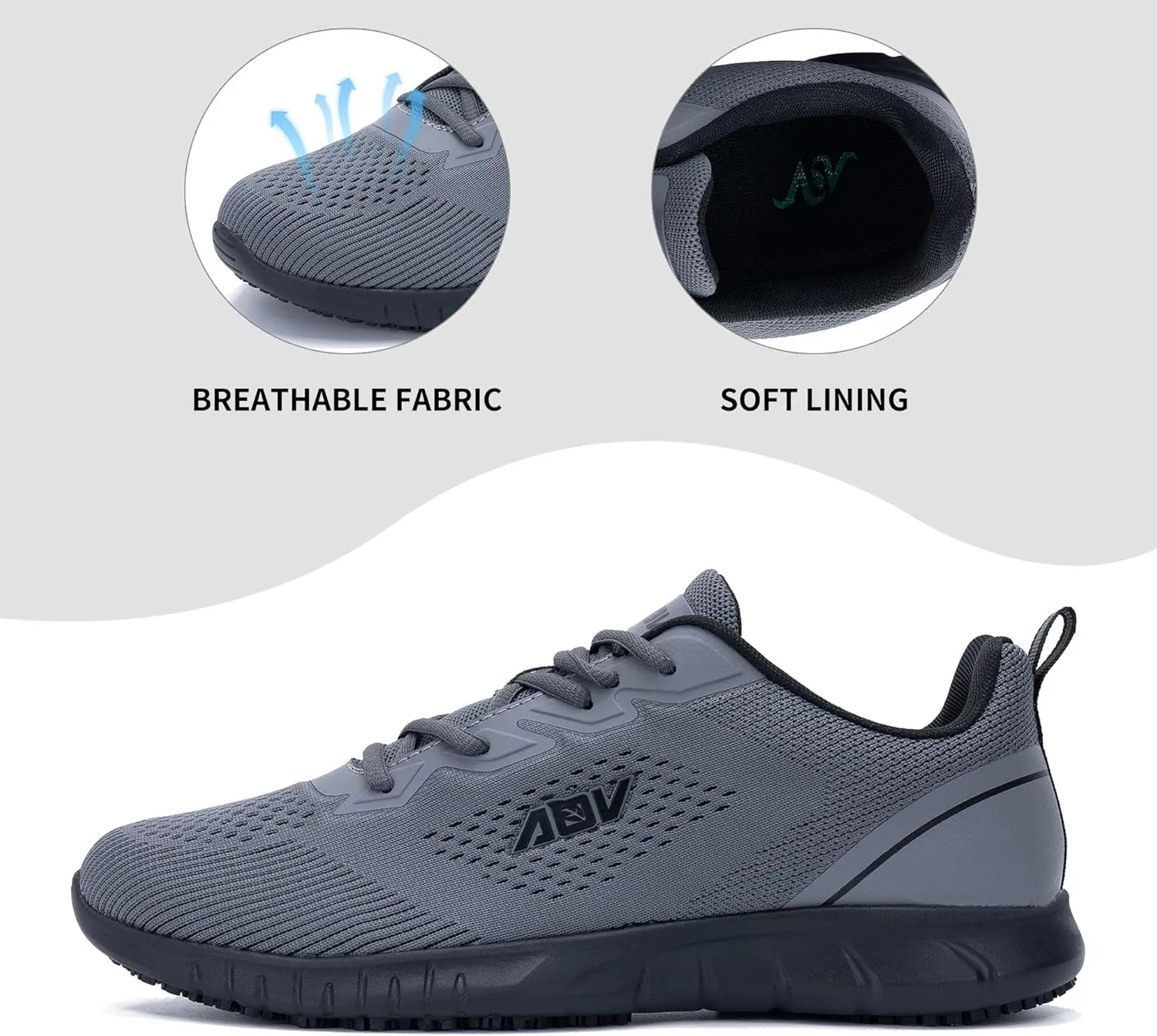 Mens Walking Shoes for Plantar Fasciitis Orthotic Sneaker with Arch Support Comfortable Tennis Shoes for Heel Foot Pain Relief Size 7-13