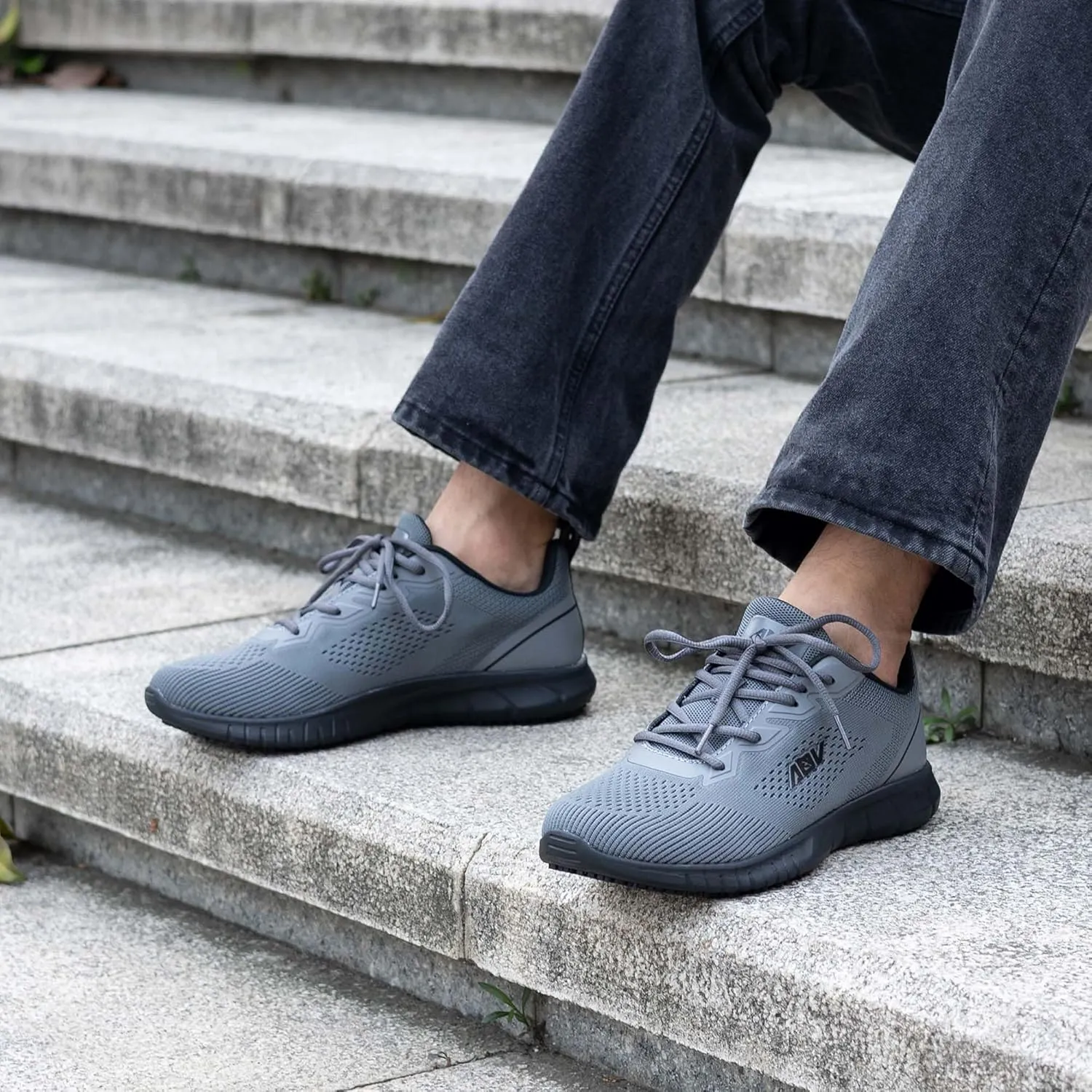 Mens Walking Shoes for Plantar Fasciitis Orthotic Sneaker with Arch Support Comfortable Tennis Shoes for Heel Foot Pain Relief Size 7-13