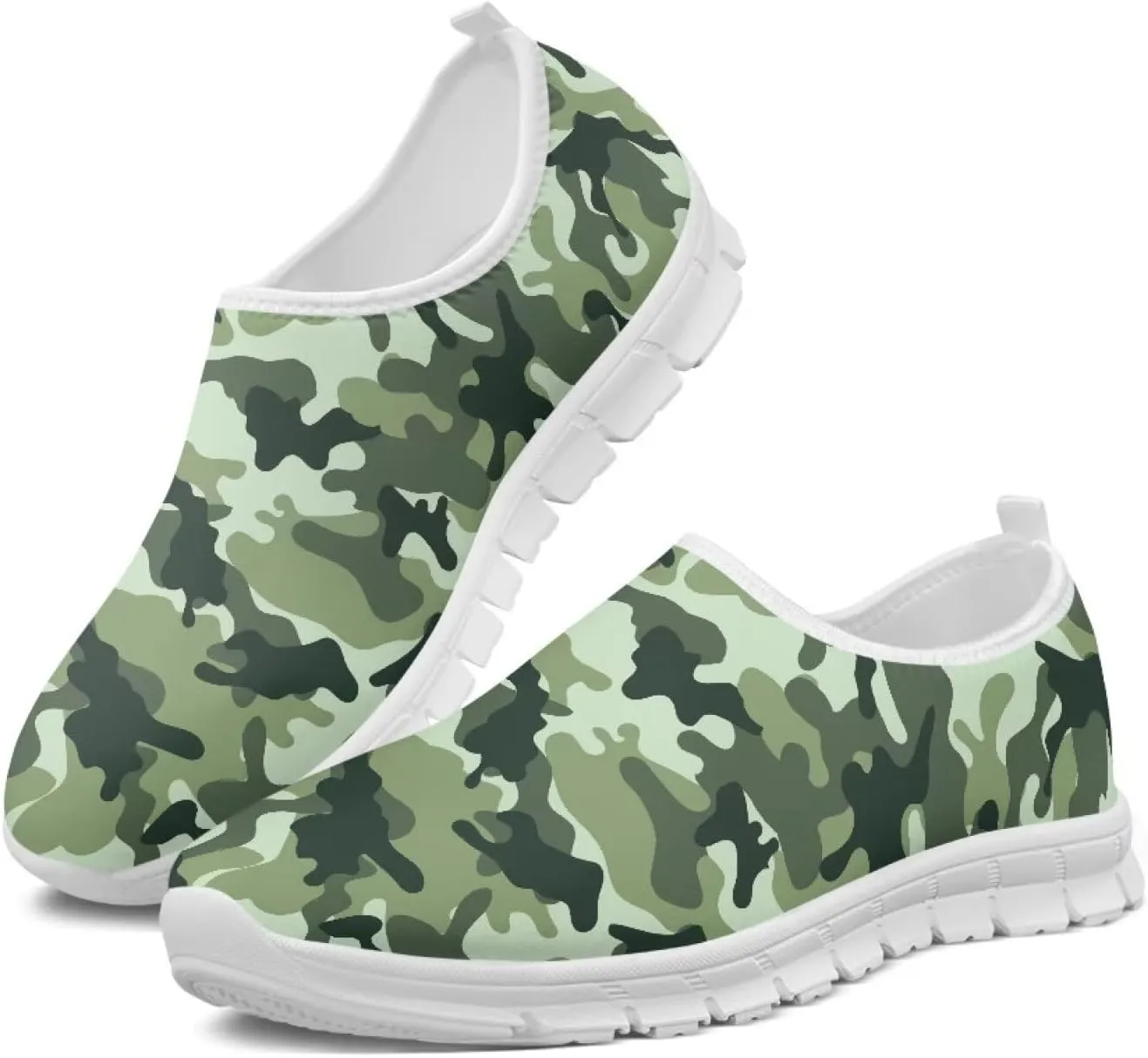 Men's Walking Shoes Lightweight Sneakers Walking Casual Comfortable Travel Shoes White Sole