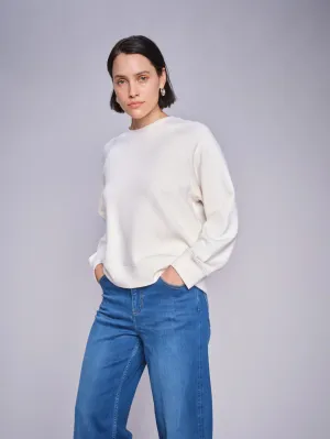 MOS MOSH CREAM MMABELLO O-LS BASIC SWEATSHIRT 168530 125
