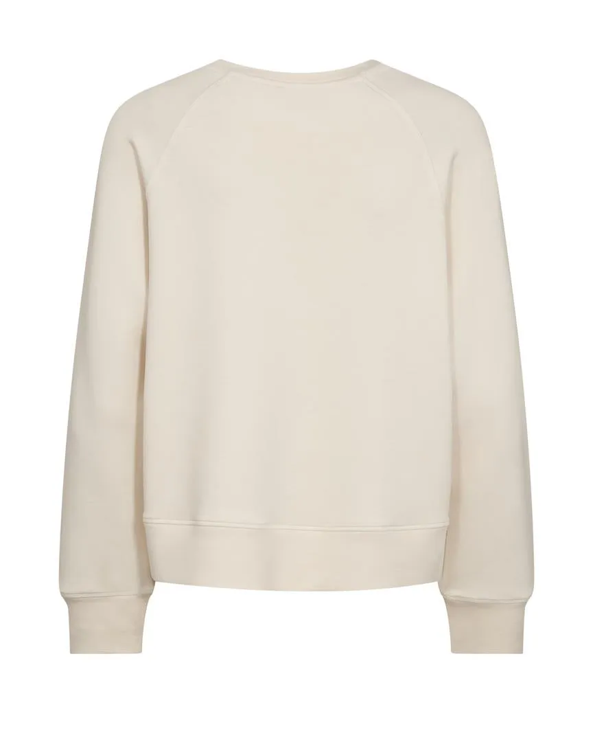 MOS MOSH CREAM MMABELLO O-LS BASIC SWEATSHIRT 168530 125