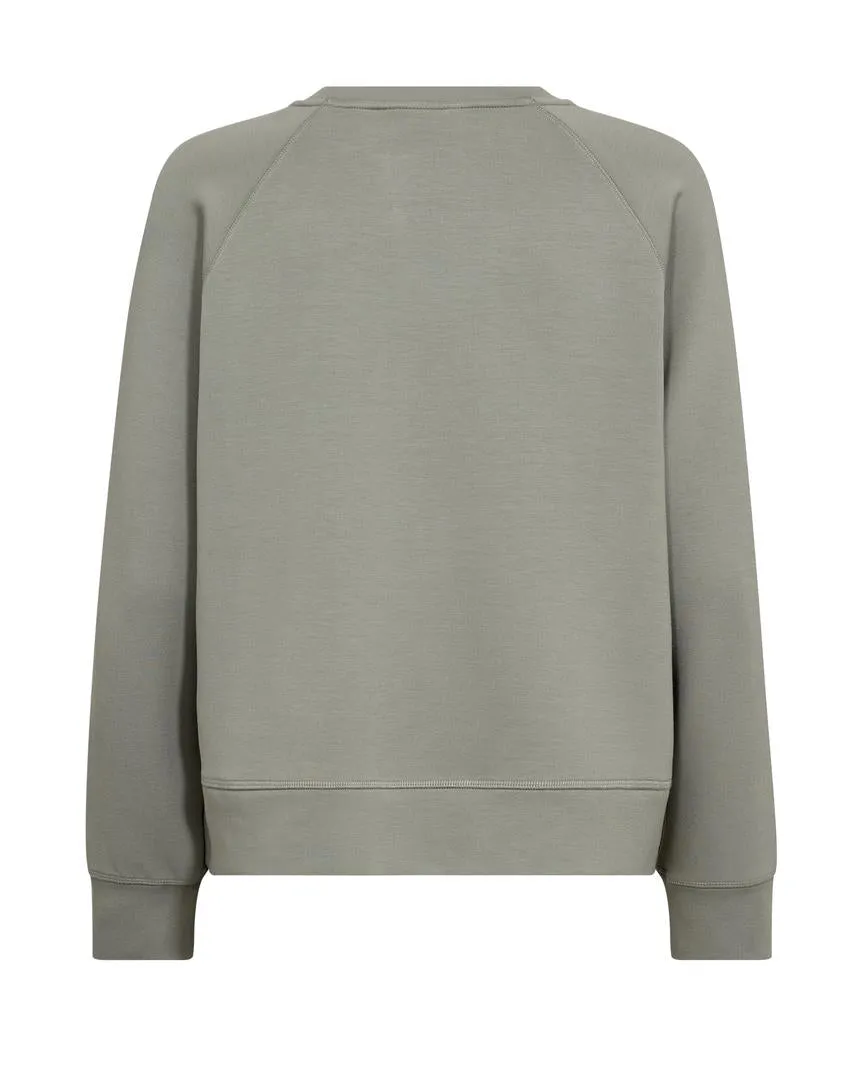 MOS MOSH GREY MMABELLO O-LS BASIC SWEATSHIRT 168530 125
