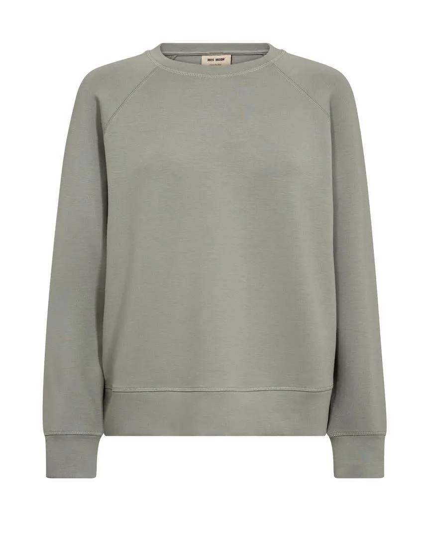 MOS MOSH GREY MMABELLO O-LS BASIC SWEATSHIRT 168530 125