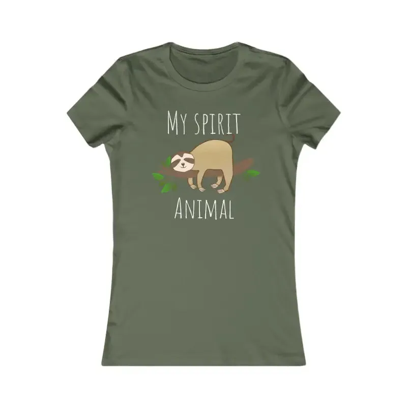 My Spirit Animal Sloth Tee for Women