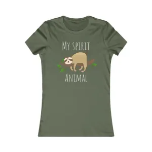 My Spirit Animal Sloth Tee for Women