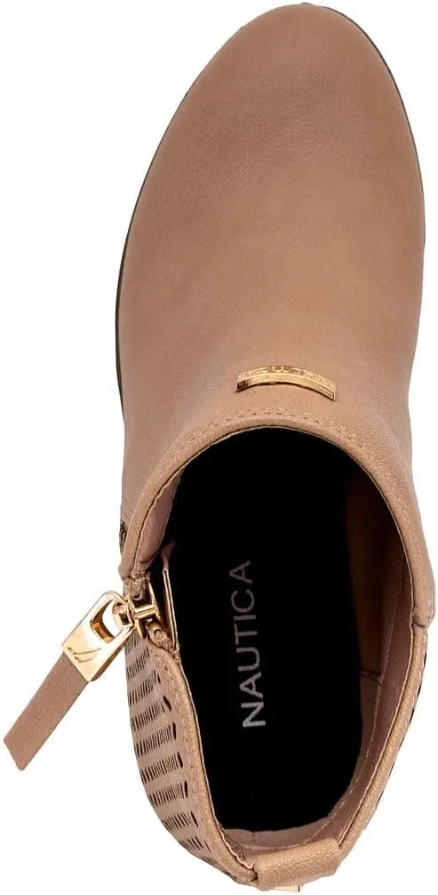 Nautica Kids Girls Ankle Bootie With Side Buckle and Zipper, Dress Boot -For Youth & Toddler (Toddler/Little/Big Kids)