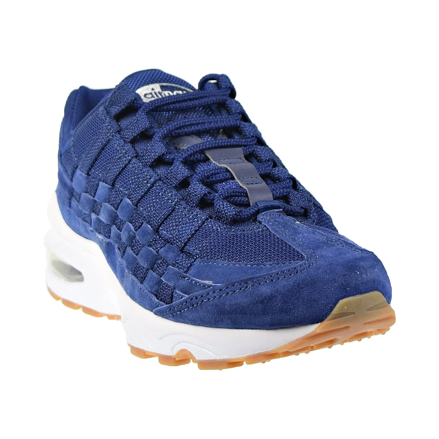 Nike Air Max 95 Woven (GS) Big Kids' Shoes Blue Void/Wolf Grey