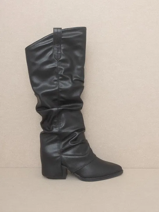 OASIS SOCIETY Life is Better in Boots Thea Fold Over Slit Boots