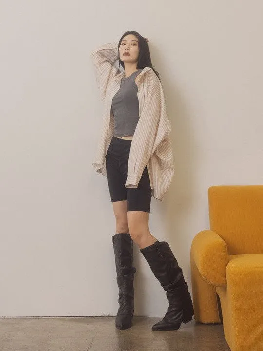 OASIS SOCIETY Life is Better in Boots Thea Fold Over Slit Boots