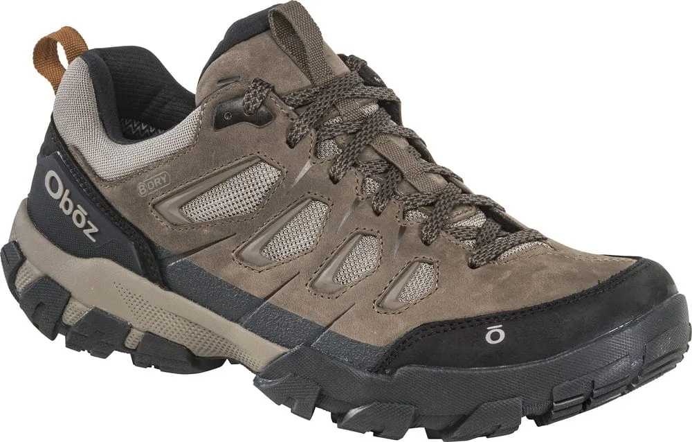 Oboz Men's Sawtooth X Low Waterproof Hiking Shoes- Charcoal