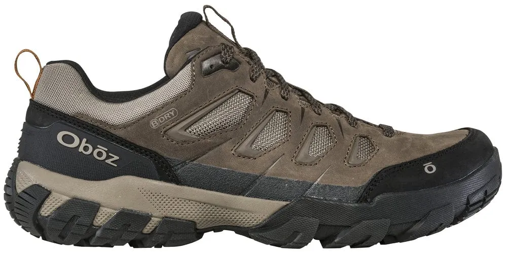 Oboz Men's Sawtooth X Low Waterproof Hiking Shoes- Charcoal