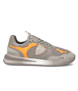 Olympique Low Man in Fancy Resau Neon Gris Orange