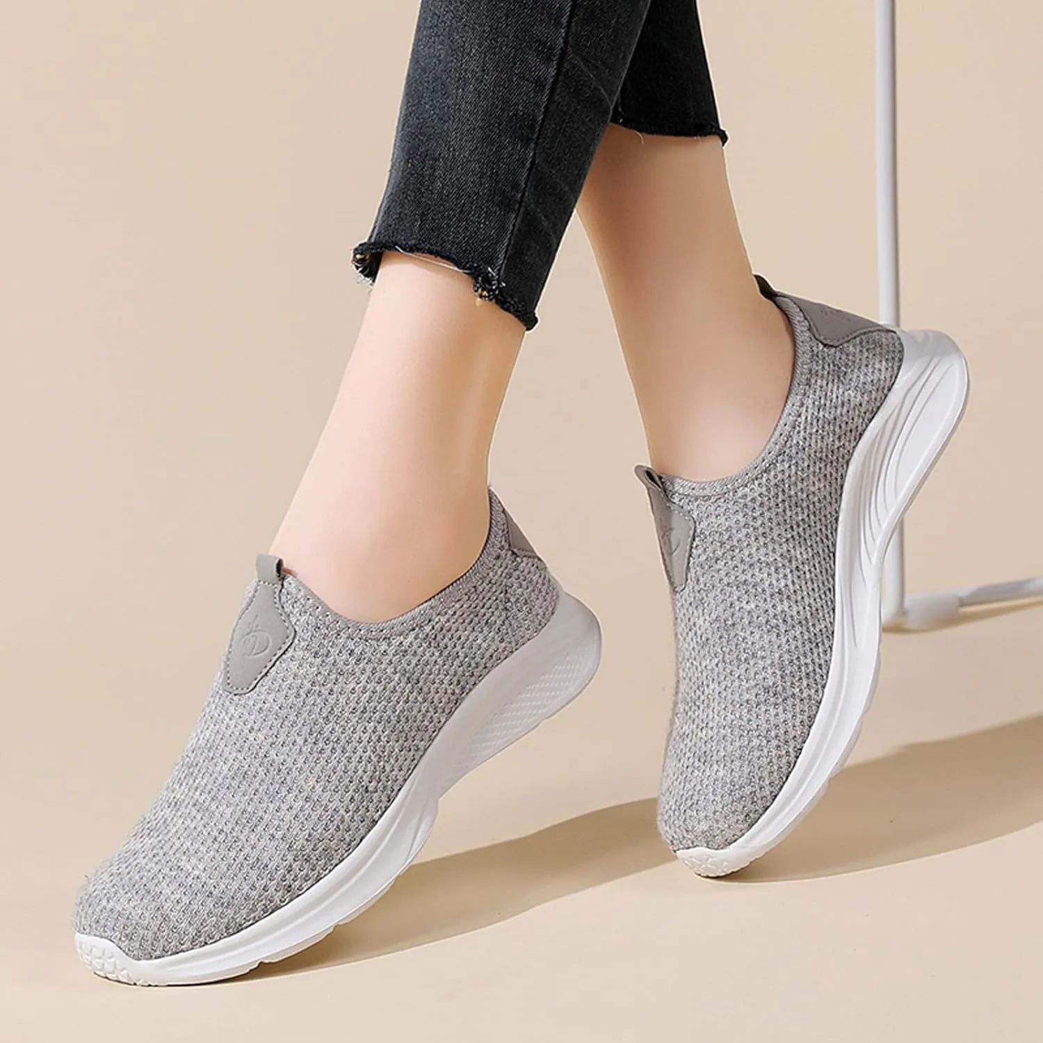 Orthopedic Casual Walking Shoes for Women Slip On Sneakers with Arch Support Comfortable Loafers Plantar Fasciitis Relief Foot Pain Diabetic