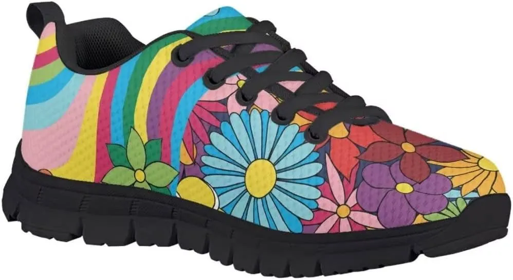 Pinupub Kids Lace-up Sneakers Comfortable Lightweight Casual Running Walking Tennis Shoes