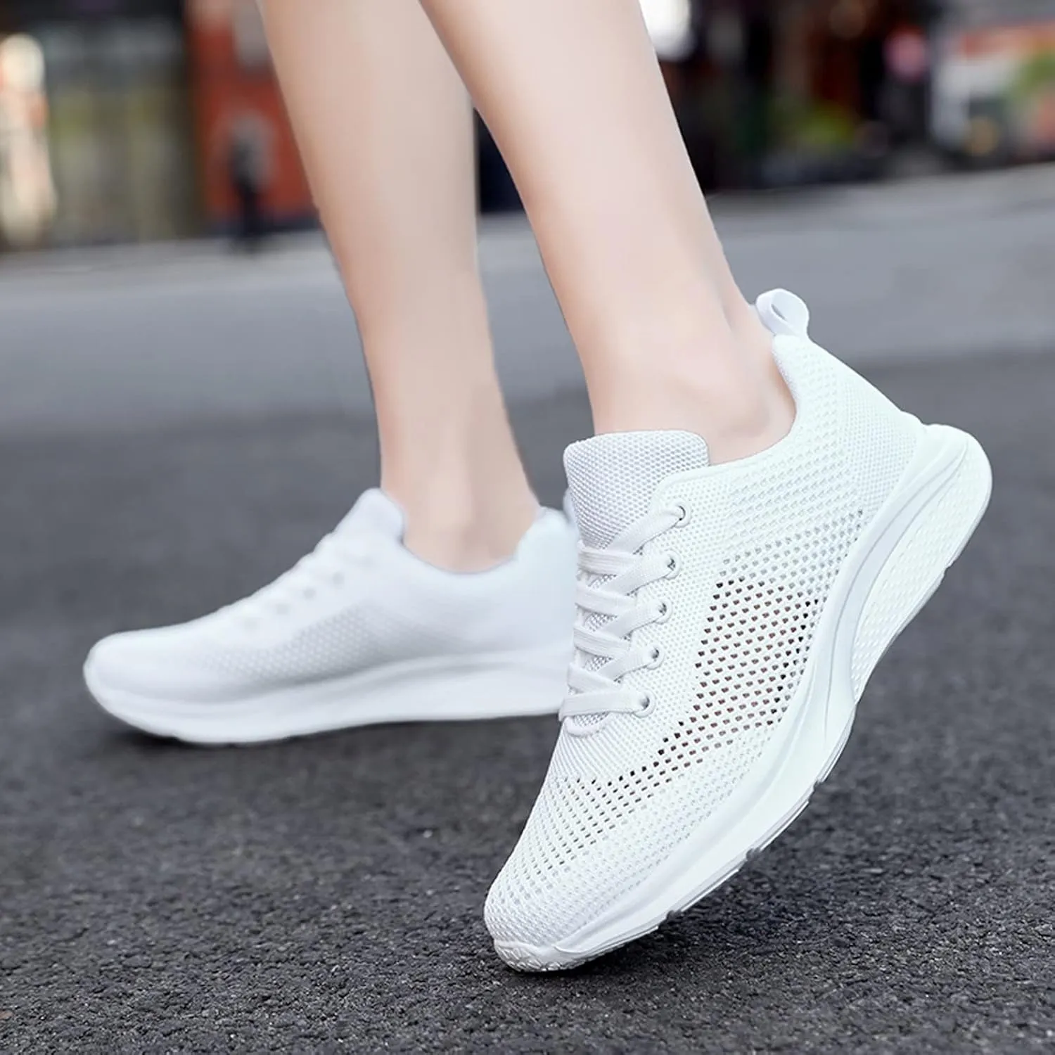 Running Shoes Lightweight Tennis Shoes Non Slip Gym Lace Up Mens Running Shoes Breathable Casual Black Shoes Black Platform Sneaker Tennis Shoe Trainers Shoe
