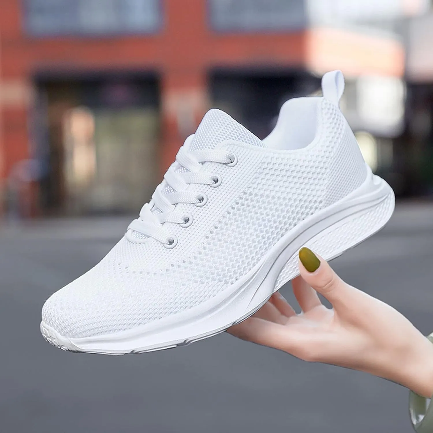 Running Shoes Lightweight Tennis Shoes Non Slip Gym Lace Up Mens Running Shoes Breathable Casual Black Shoes Black Platform Sneaker Tennis Shoe Trainers Shoe