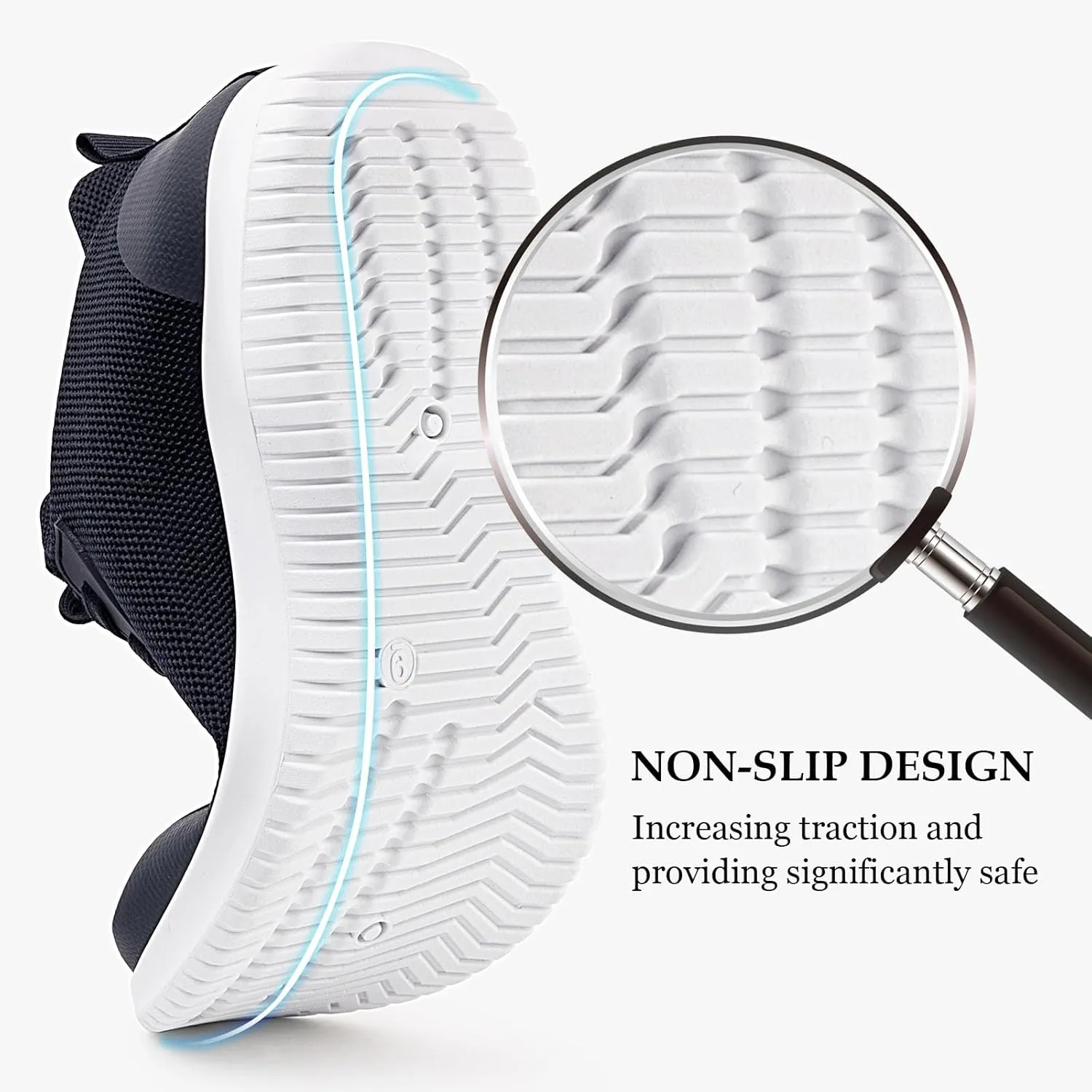 Samilor Men's Slip on Walking Shoes Comfortable Lightweight Breathable Sneakers Running Shoes