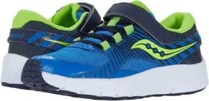 Saucony Kids Velocer A/C Summer Shoes for Kids  Leather & Textile Upper  Cushioned Footbed (Little Kid/Big Kid) Blue/Green 12 Little Kid M