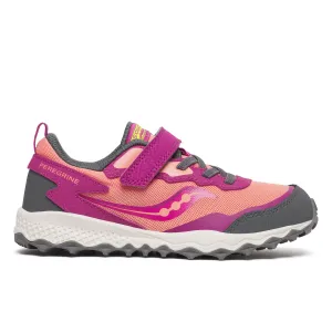 Saucony Peregrine Kdz A/C | Coral/Berry Big Kid Sneakers