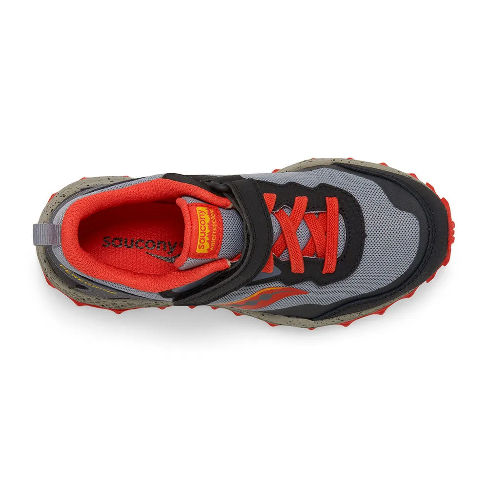 Saucony Peregrine Kdz A/C | Grey/Red/Yellow Big Kid Sneakers
