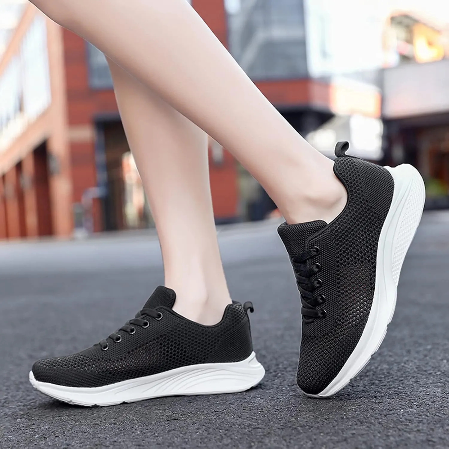 Sneakers for Women Running Shoes Fashion Walking Lace Up Mens Casual Shoes Workout Women's Casual Shoes White Platform Sneakers Black Tennis Shoe Trainers Shoe
