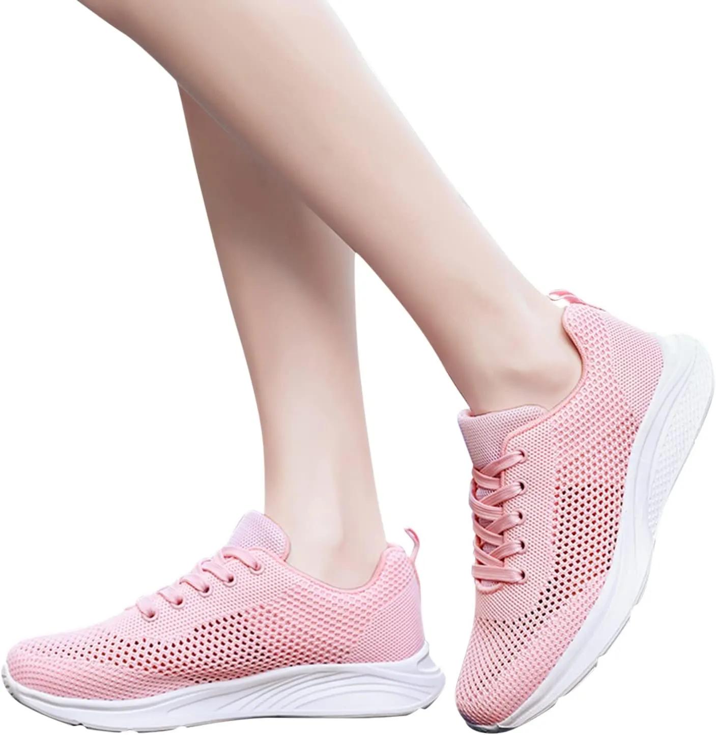 Sneakers for Women Walking Shoes Casual Lace Up Running Shoes for Women Slip On Men Casual Shoes Platform Sneakers Brown Tennis Shoe Cross Trainer Shoe