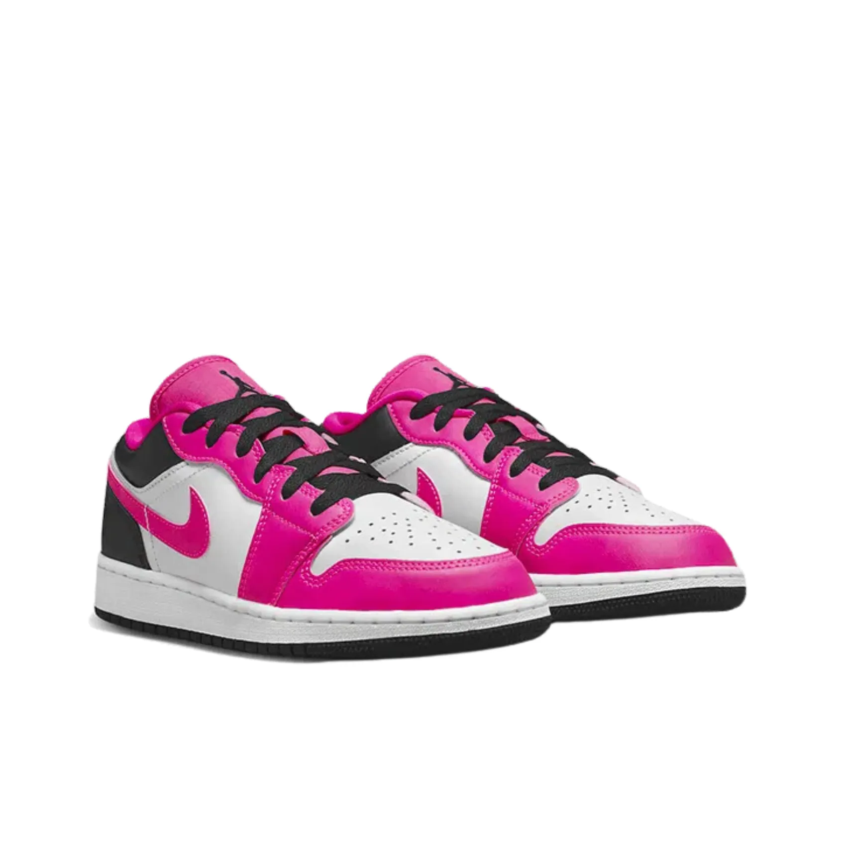 Sneakers Nike Air Jordan 1 Low (Gs) - Fierce Pink/Black - White