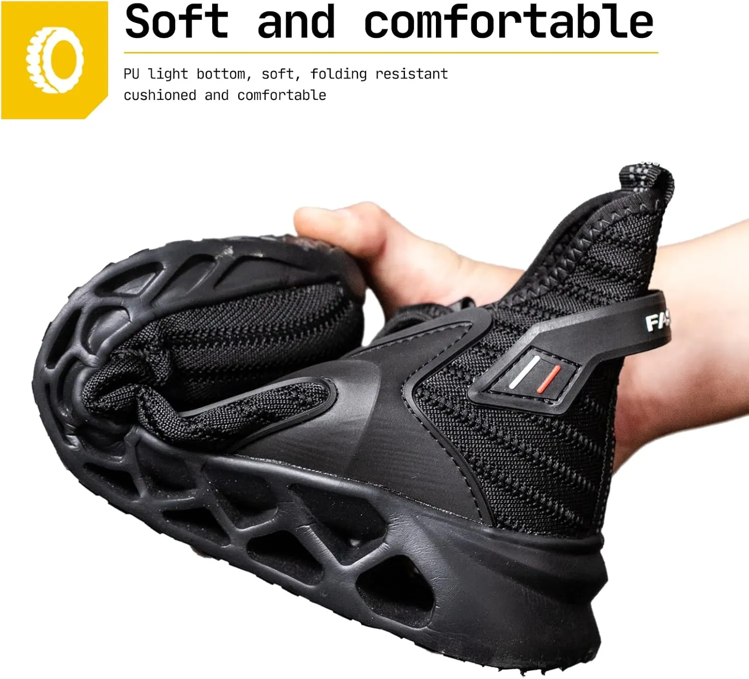 Steel Toe Work Shoes for Men Women Lightweight Comfortable Industrial & Construction Safety Boots