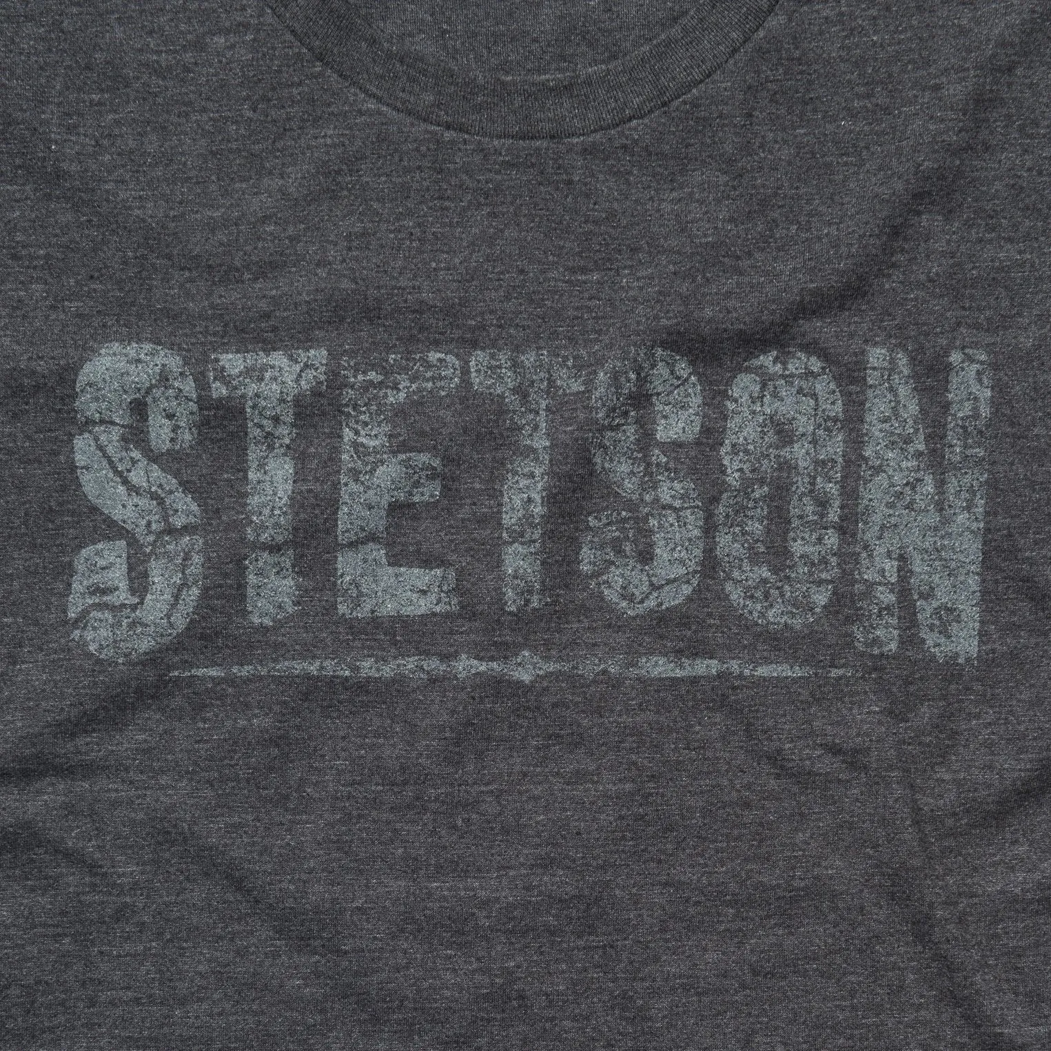 Stetson Men's Distressed Stetson Logo T-Shirt