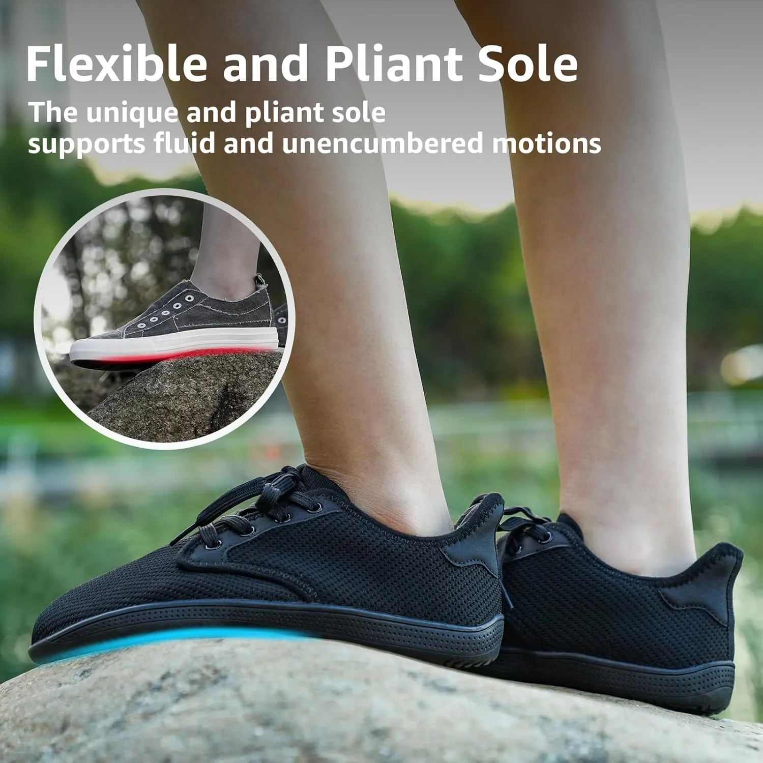 STQ Wide Toe Box Barefoot Shoes Women Minimalist Zero Drop Trail Running Sneakers Width Grounded Walking Tennis Footwear for Hiking Athletic Crossfit Workout Gym Training