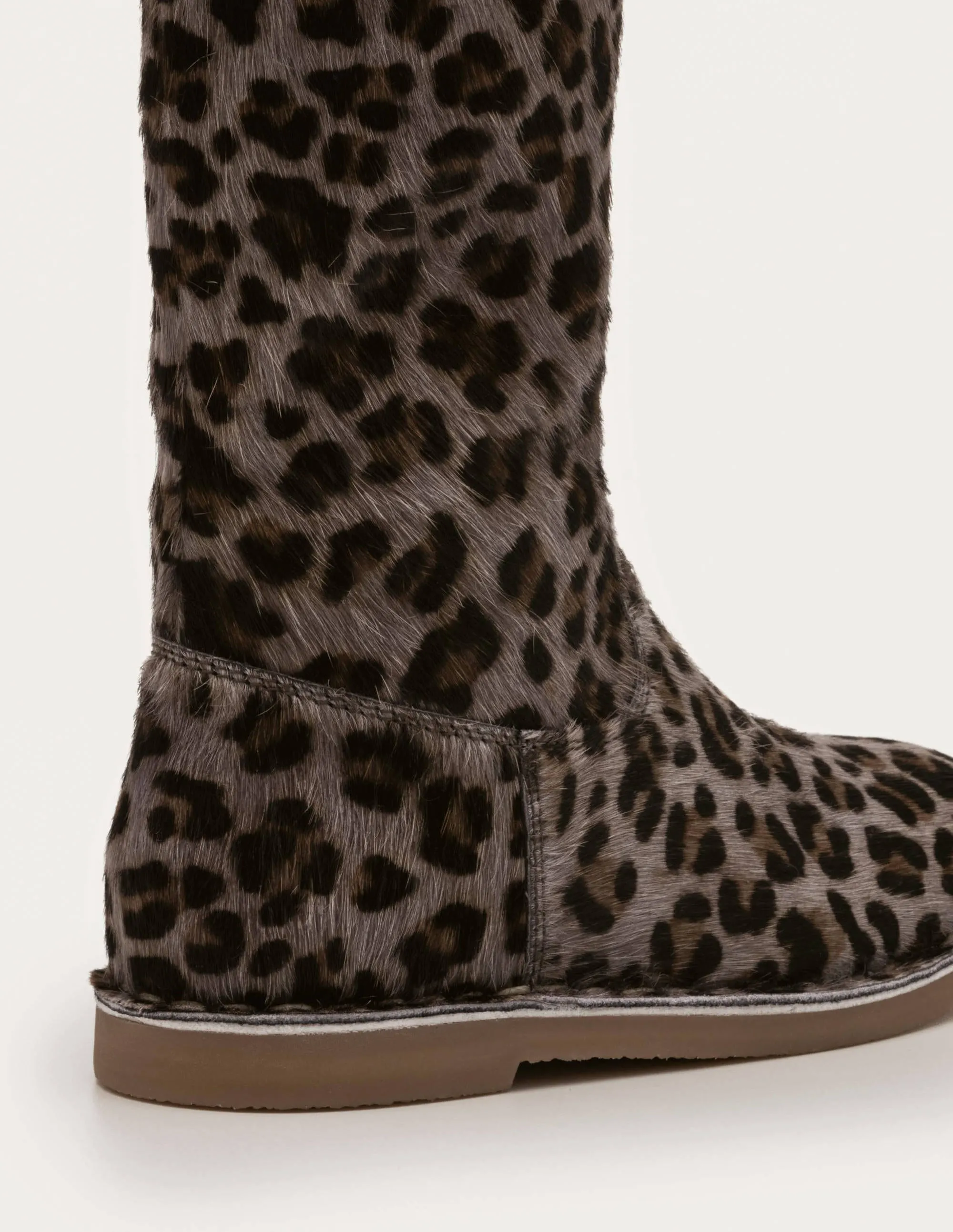Tall Boots-College Navy Leopard