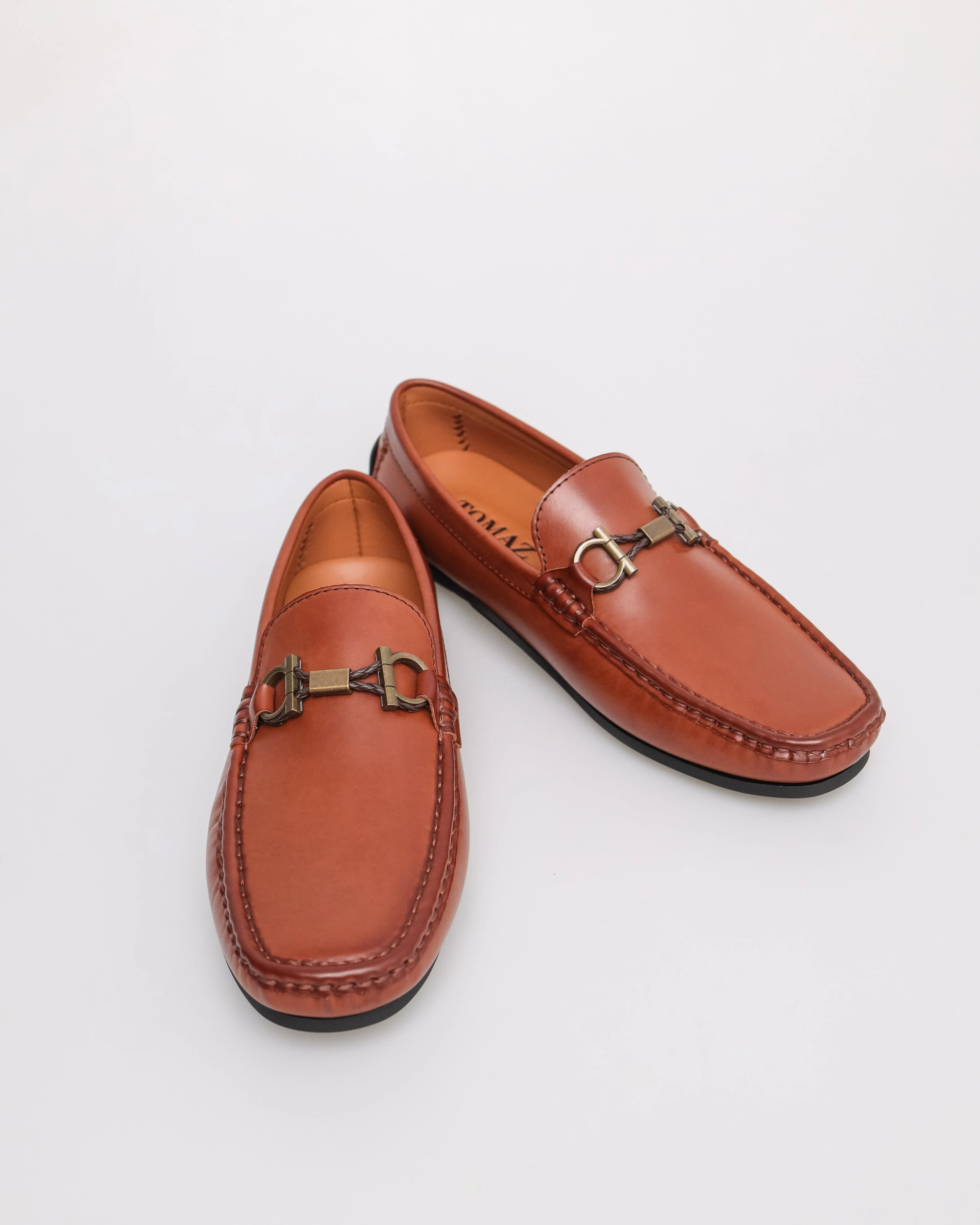 Tomaz C502 Men's Metal Buckle Moccasins