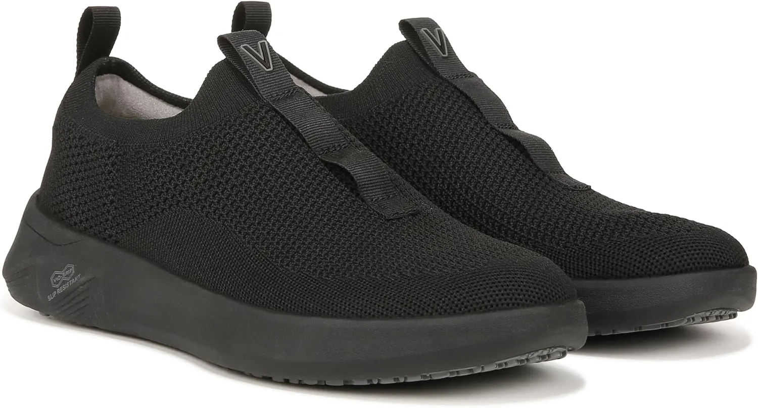Vionic Women's Escapade Advance Non-Slip Sneakers- Supportive Washable Slip-on Shoes That Includes a Built-in Arch Support Orthotic Footbed That Corrects Pronation and Helps Heel Pain, Sizes 5-12