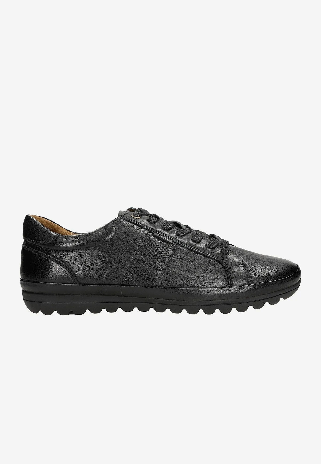Wojas Black Leather Sneakers | 1014751