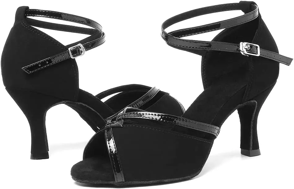 Women Ballroom Dance Shoes Latin Salsa Performance Dancing Shoes, Model YCL194