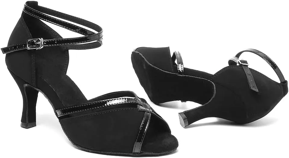 Women Ballroom Dance Shoes Latin Salsa Performance Dancing Shoes, Model YCL194