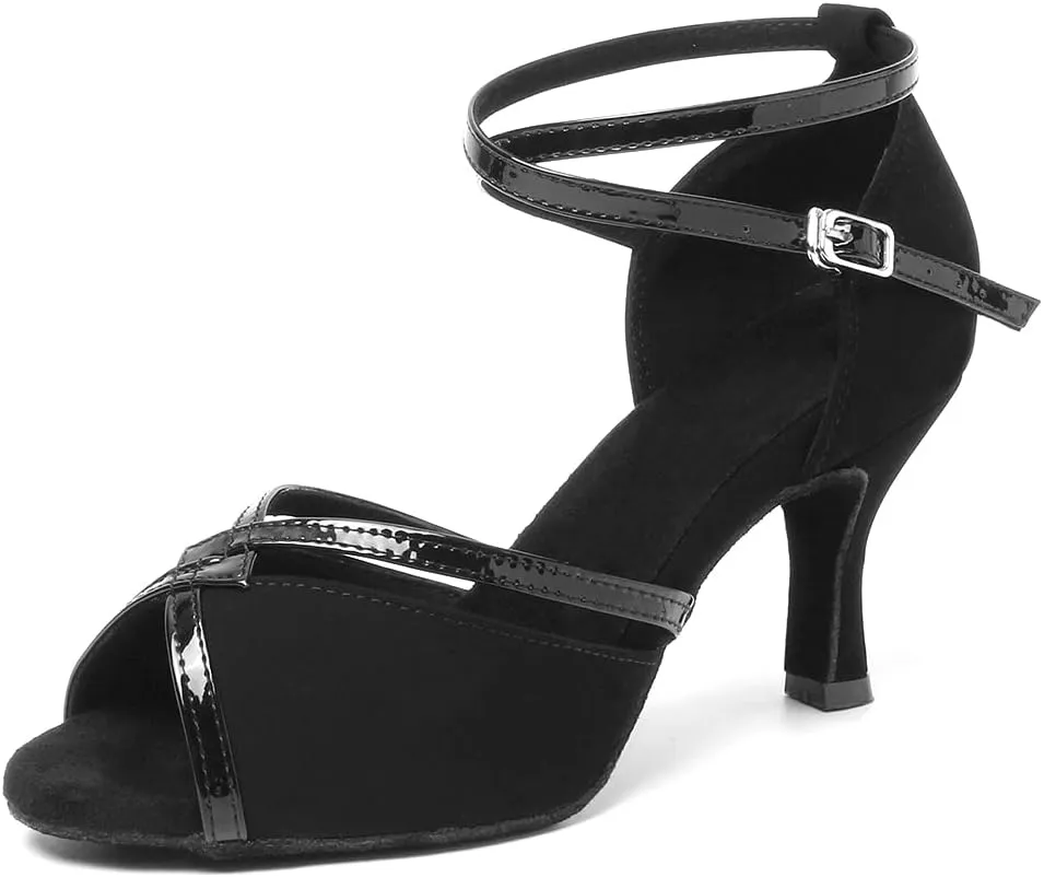 Women Ballroom Dance Shoes Latin Salsa Performance Dancing Shoes, Model YCL194