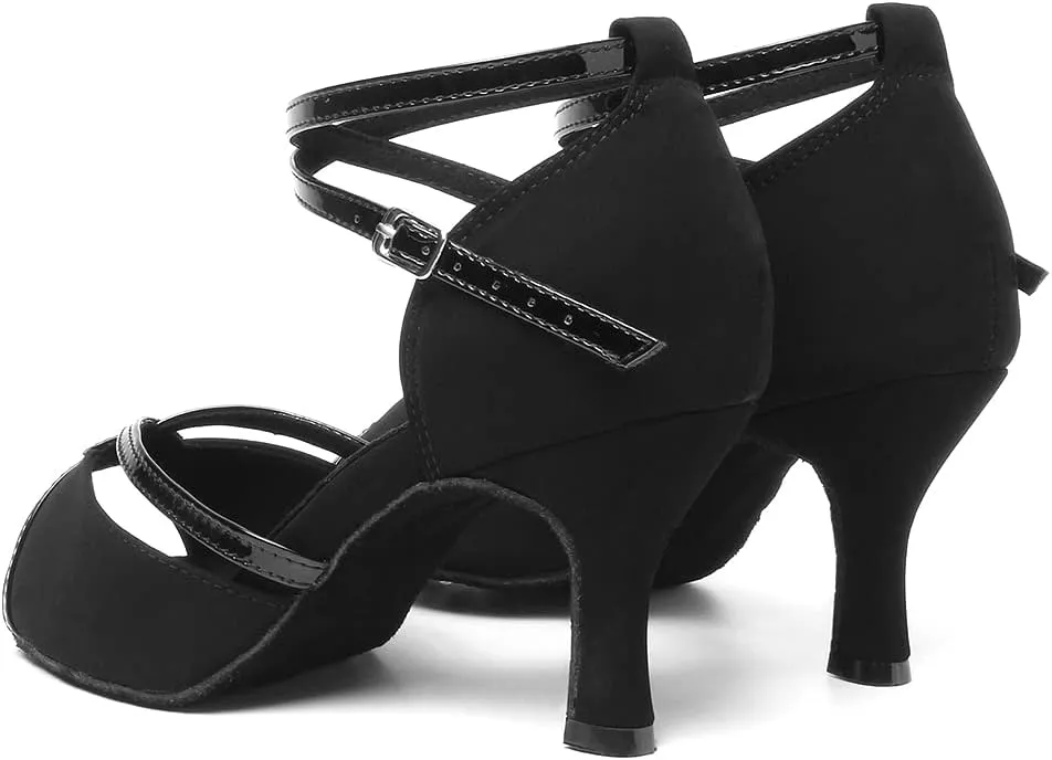 Women Ballroom Dance Shoes Latin Salsa Performance Dancing Shoes, Model YCL194