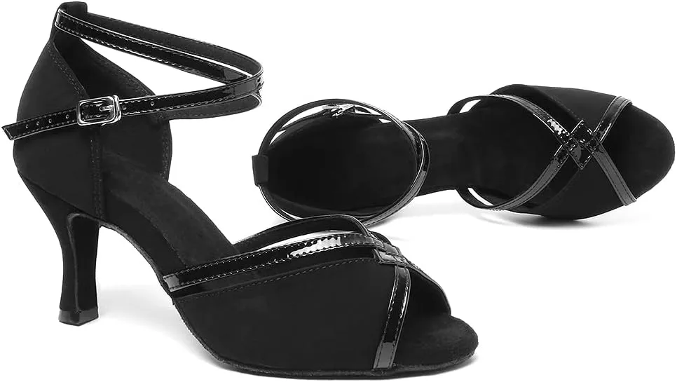 Women Ballroom Dance Shoes Latin Salsa Performance Dancing Shoes, Model YCL194