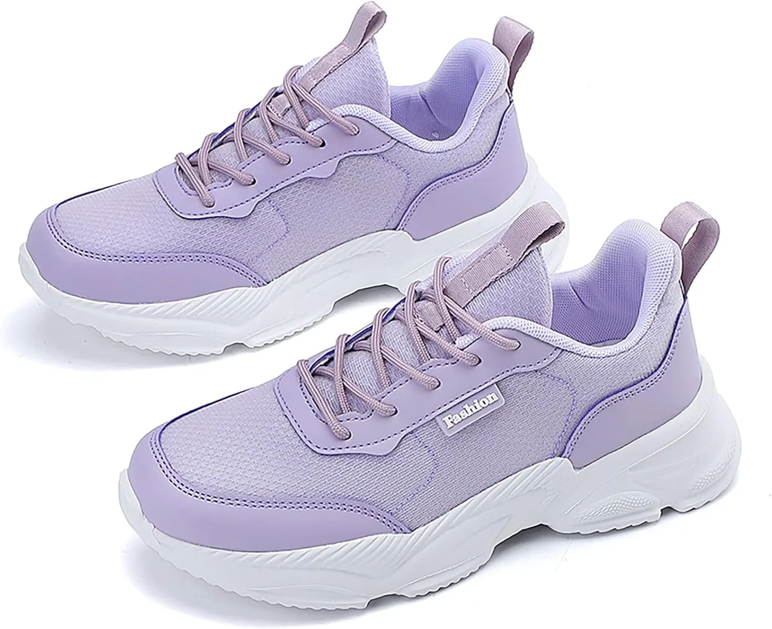 Women's Fashion Chunky Sneakers, Slip on Dad Shoes High Heeld Lace Up Walking Shoes Comfortable Platform Sneakers for Women
