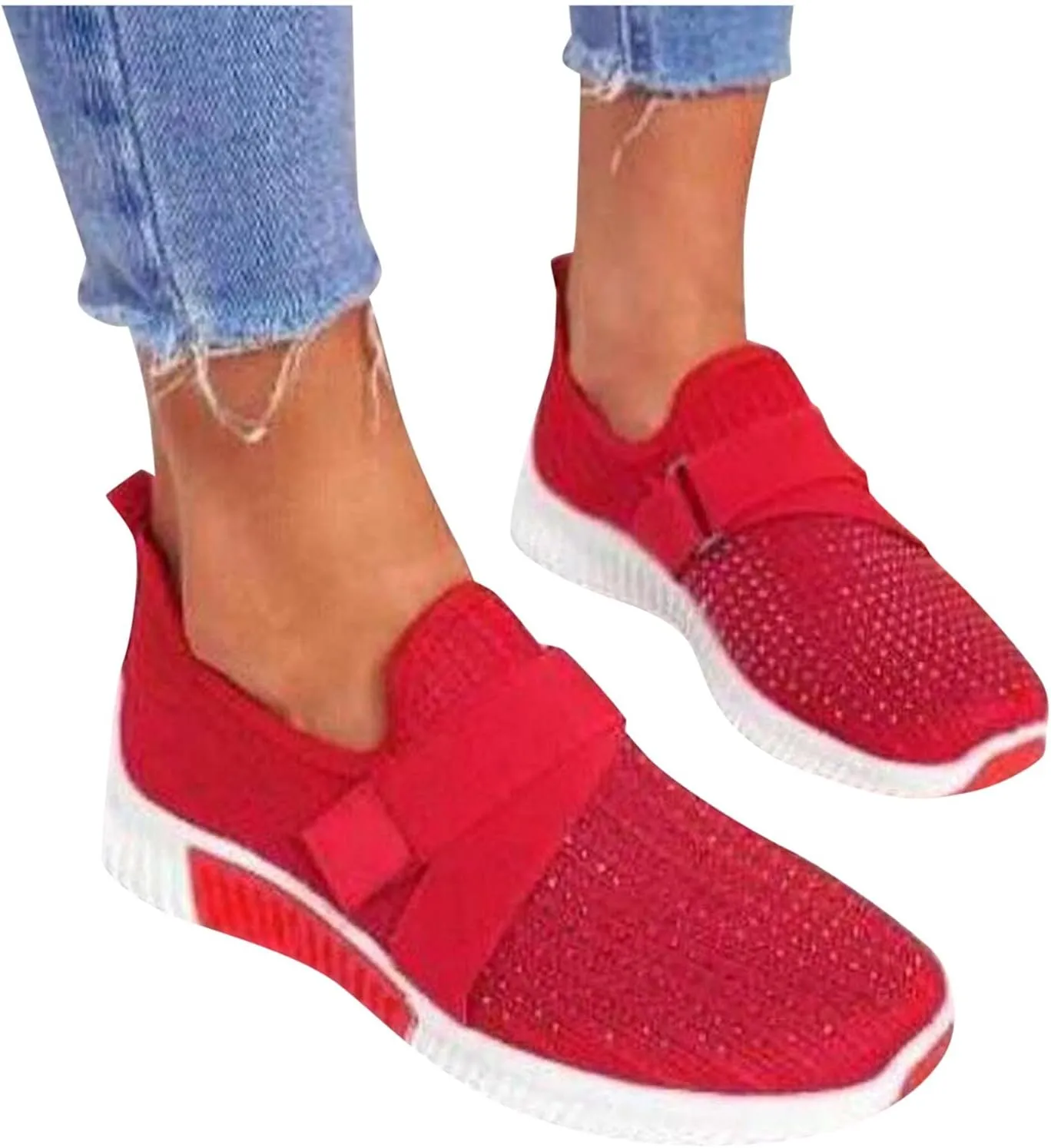 Women's Fashion Sneaker Lace Up Low Top Comfortable Walking Shoes Slip On Tennis Shoes Women No Laces Women Loafers Shoes Walking Sneakers for Women