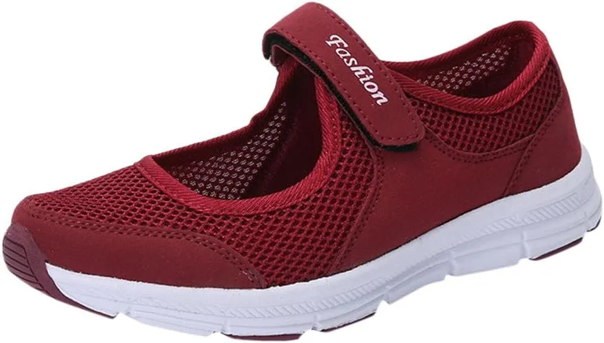 Women's Fashion Sneaker Mesh Slip On Black Non Slip Shoes for Women Comfortable Waterproof Running Shoes Women Loafer Flats Women Shoes Women's Casual Sneakers