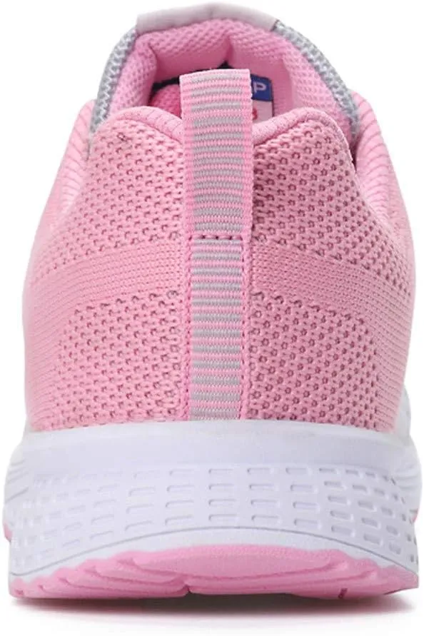 Womens Lace Up Running Shoes Non Slip Walking Shoes Running Shoes for Women Slip On Men's Casual Shoes Chunky Sneakers Red Tennis Shoe Cross Trainer Shoe