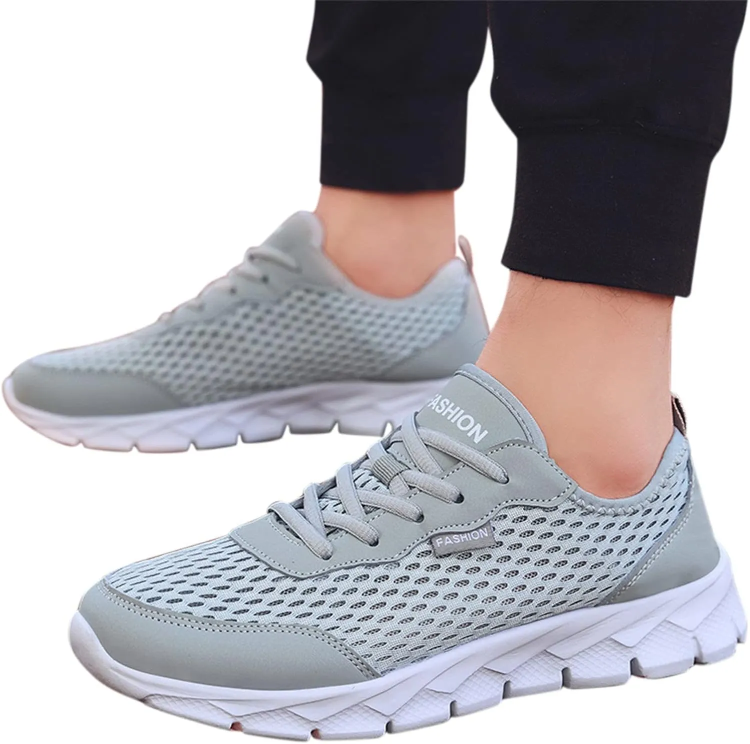 Women's Lace Up Walking Shoes Running Comfortable Tennis Slip On Shoes Women Lightweight Men Casual Shoes Wedge Sneakers Black Tennis Shoe Cross Trainer Shoe
