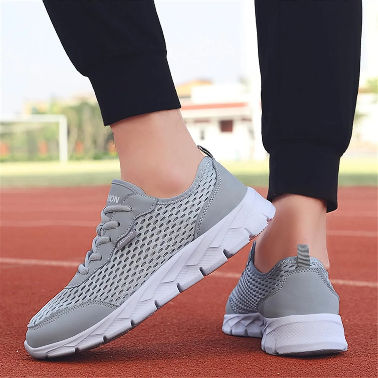 Women's Lace Up Walking Shoes Running Comfortable Tennis Slip On Shoes Women Lightweight Men Casual Shoes Wedge Sneakers Black Tennis Shoe Cross Trainer Shoe