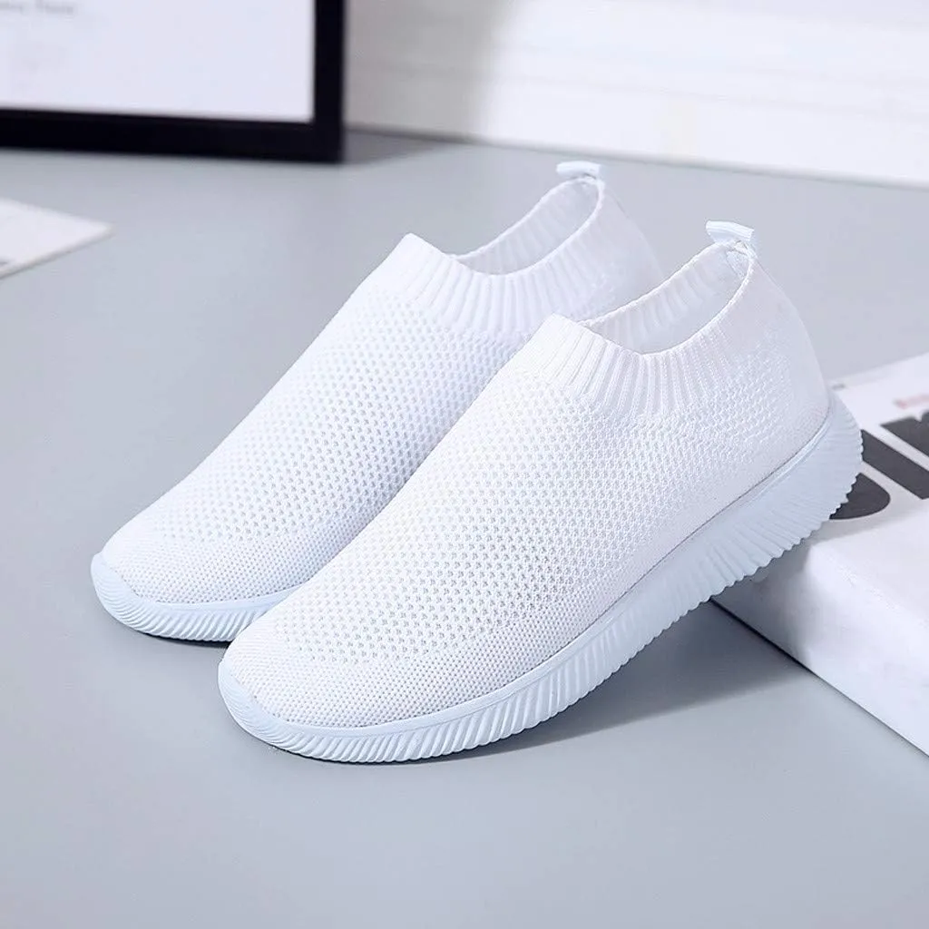 Womens Ladies Walking Running Shoes Slip On Lightweight Tennis Shoes Men Mesh Women Casual Shoes Men Shoes Sneakers Red Tennis Shoe Loafers Shoe